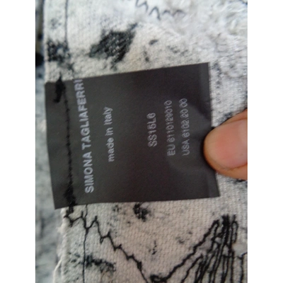 Pre-owned Simona Tagliaferri Grey Cotton Knitwear
