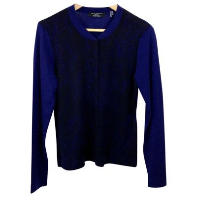 Pre-owned Elie Tahari Wool Cardigan In Blue