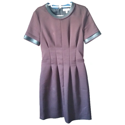 Pre-owned Nicole Farhi Mid-length Dress In Burgundy