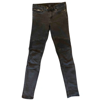 Pre-owned Allsaints Anthracite Denim - Jeans Jeans