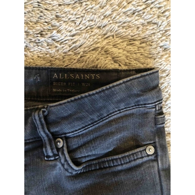 Pre-owned Allsaints Anthracite Denim - Jeans Jeans
