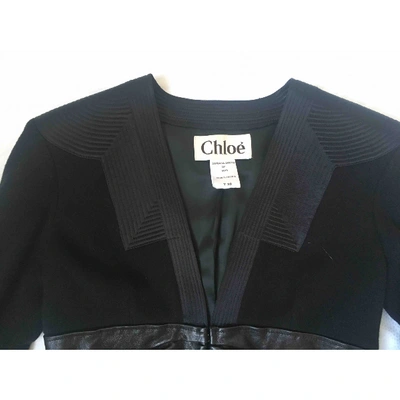 Pre-owned Chloé Cashmere Coat In Black