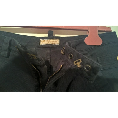 Pre-owned Blumarine Large Pants In Black