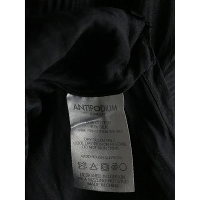 Pre-owned Antipodium Black Cotton Top