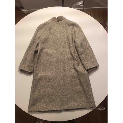 Pre-owned Pinko Coat In Grey