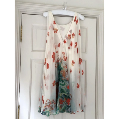 Pre-owned Erdem Silk Mid-length Dress In Multicolour