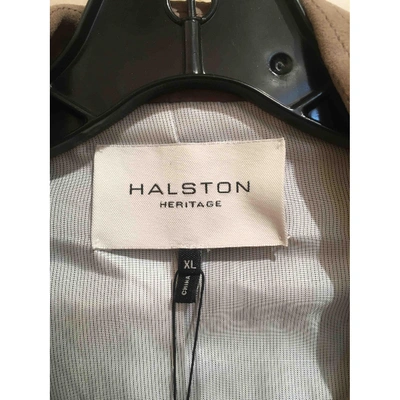 Pre-owned Halston Heritage Jacket In Beige
