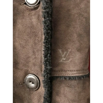 Pre-owned Louis Vuitton Shearling Coat