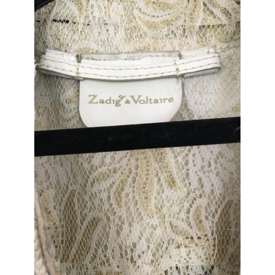 Pre-owned Zadig & Voltaire Beige Leather Jacket