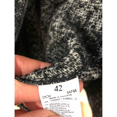 Pre-owned Dolce & Gabbana Wool Jacket In Grey