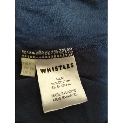 Pre-owned Whistles Mini Dress In Blue