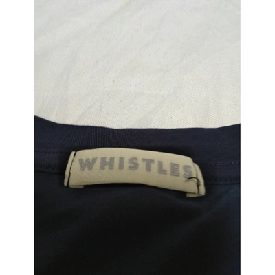 Pre-owned Whistles Mini Dress In Blue