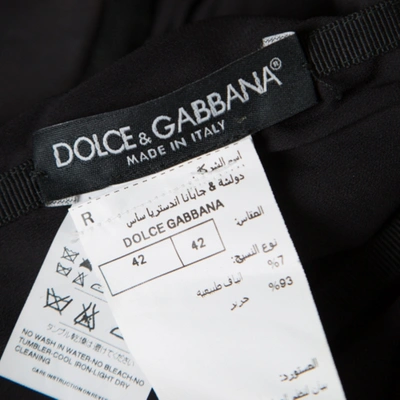 Pre-owned Dolce & Gabbana Brown Silk Dress