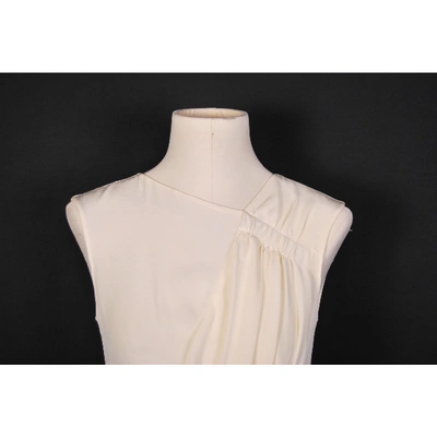 Pre-owned Marni Silk Blouse In Beige