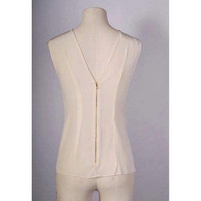 Pre-owned Marni Silk Blouse In Beige