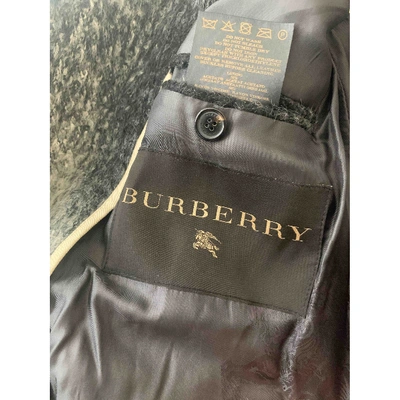 Pre-owned Burberry Wool Coat In Anthracite