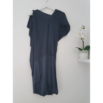 Pre-owned Schumacher Blue Silk Dress