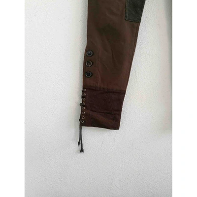 Pre-owned Gucci Straight Trousers In Brown