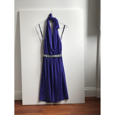 Pre-owned Vera Wang Mid-length Dress In Purple