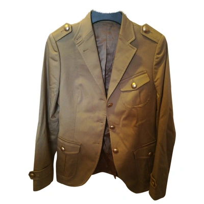 Pre-owned Tagliatore Beige Cotton Jacket