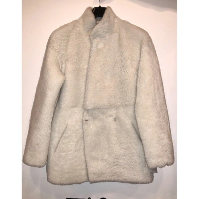 Pre-owned Sprung Frères Beige Shearling Coat