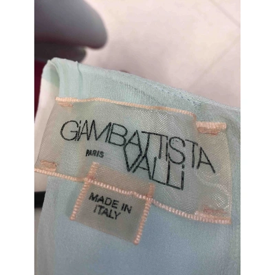 Pre-owned Giambattista Valli Silk Maxi Dress In Green