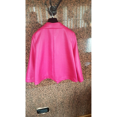 Pre-owned Carolina Herrera Short Vest In Pink