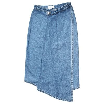 Pre-owned Christian Wijnants Mid-length Skirt In Blue