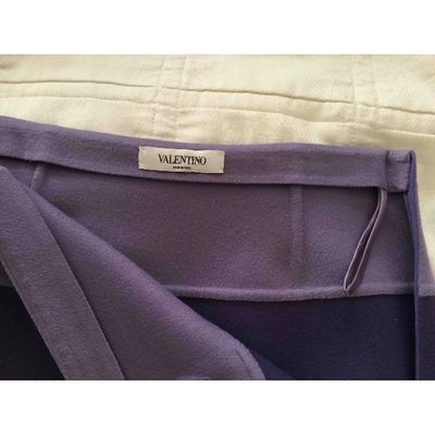 Pre-owned Valentino Skirt Suit In Purple