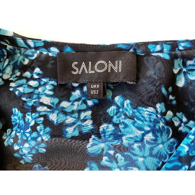 Pre-owned Saloni Black Silk Dress