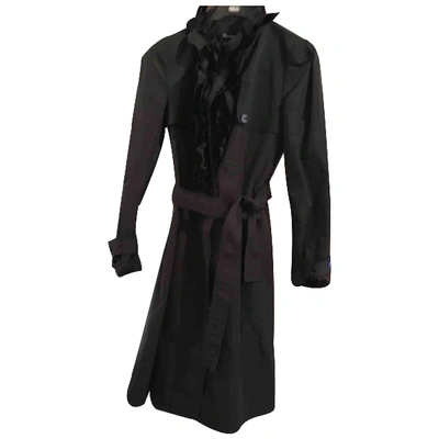 Pre-owned Dolce & Gabbana Trench Coat In Black