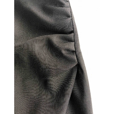 Pre-owned Hugo Boss Wool Mid-length Skirt In Grey