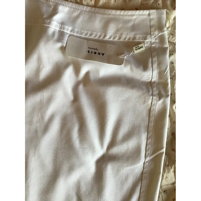 Pre-owned Akris Punto Mid-length Skirt In White