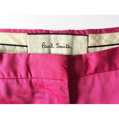 Pre-owned Paul Smith Slim Pants In Pink