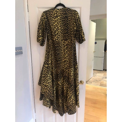 Pre-owned Ganni Ss19 Maxi Dress In Yellow