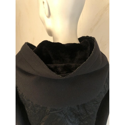 Pre-owned Lanvin Black Viscose Coat