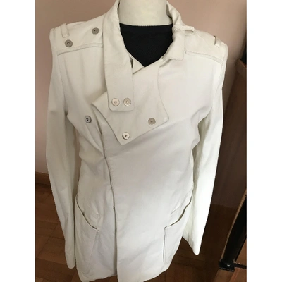 Pre-owned Balenciaga White Leather Jacket