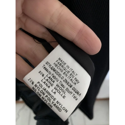 Pre-owned Calvin Klein Wool Coat In Black