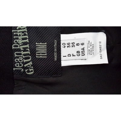 Pre-owned Jean Paul Gaultier Black Wool Skirt