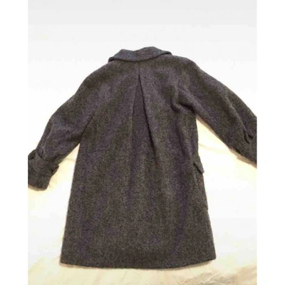 Pre-owned Comptoir Des Cotonniers Grey Wool Coat