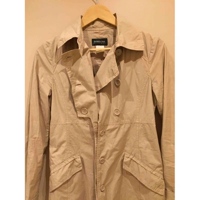 Pre-owned Patrizia Pepe Trench Coat In Camel