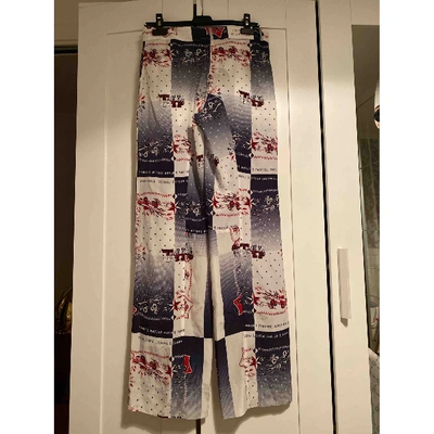 Pre-owned Tommy Hilfiger Multicolour Silk Trousers