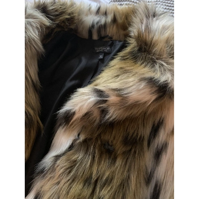 Pre-owned Topshop Tophop  Faux Fur Coat