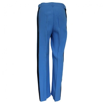 Pre-owned Emanuel Ungaro Trousers In Blue