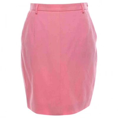 Pre-owned Bogner Wool Mid-length Skirt In Pink