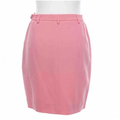 Pre-owned Bogner Wool Mid-length Skirt In Pink