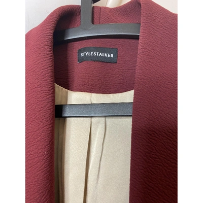 Pre-owned Style Stalker Red Polyester Jacket