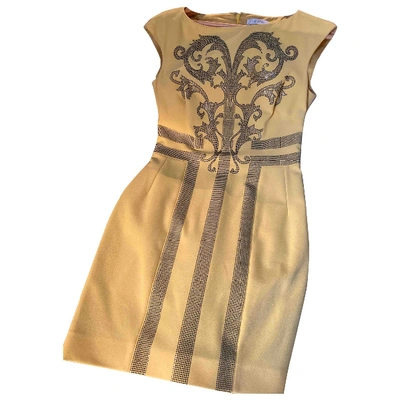 Pre-owned Versace Mid-length Dress In Yellow