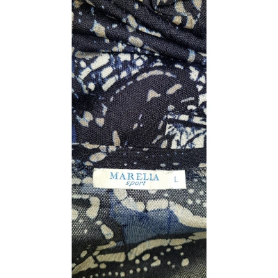 Pre-owned Marella Blue Viscose Top