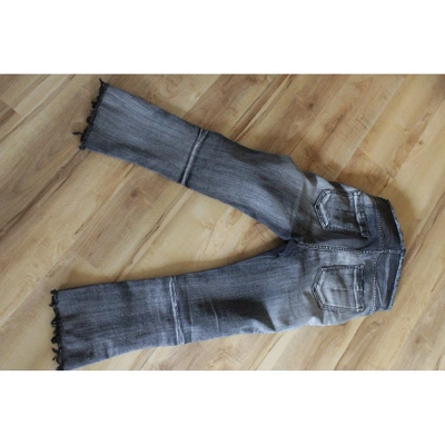 Pre-owned Ben Taverniti Unravel Project Grey Cotton - Elasthane Jeans